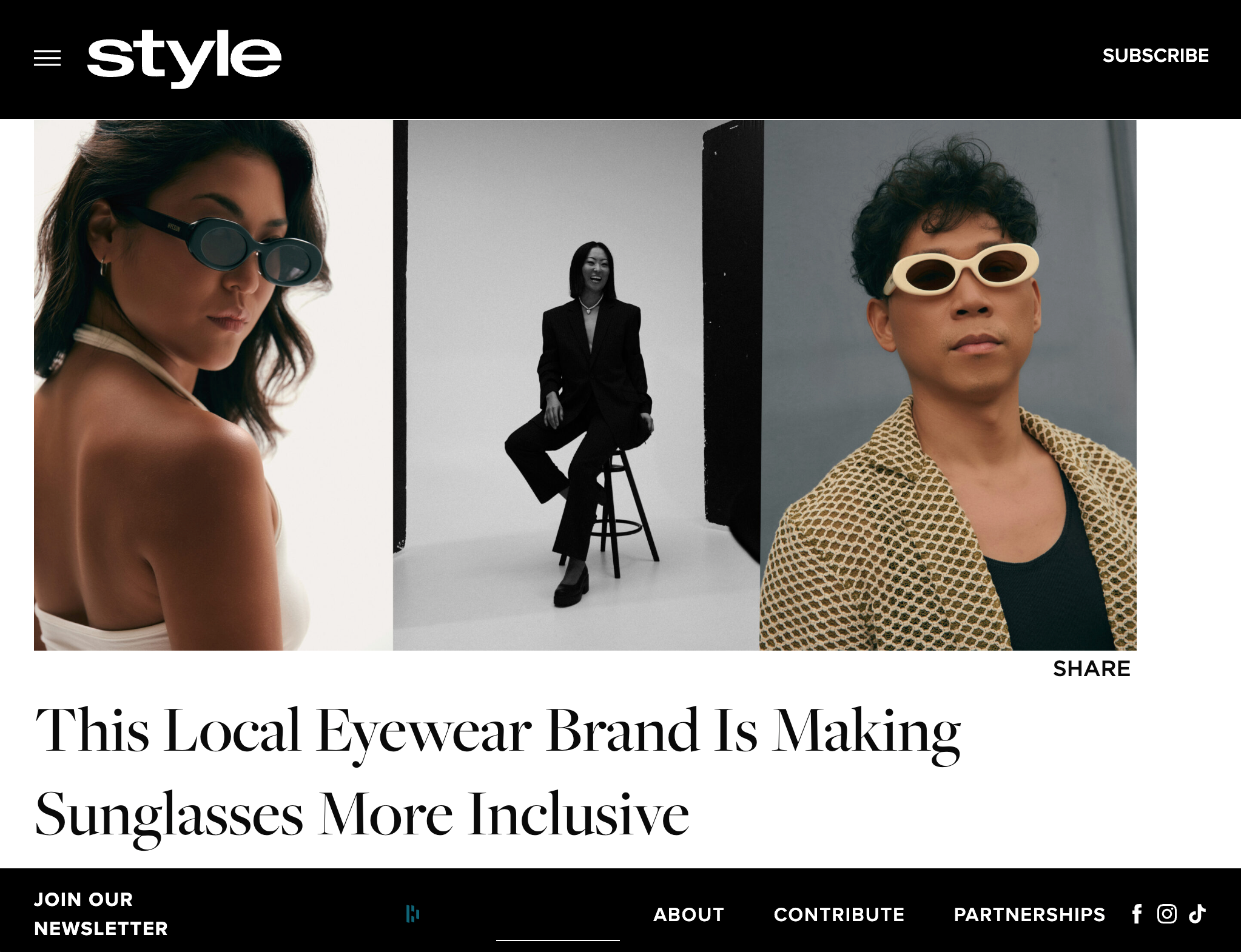 Style X Hyesun on Inclusive Sunglasses Design