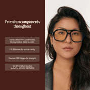 Yue Oversized Aviator Black