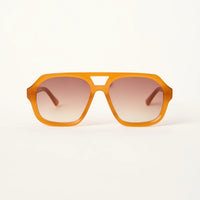 Yue Oversized Aviator Amber